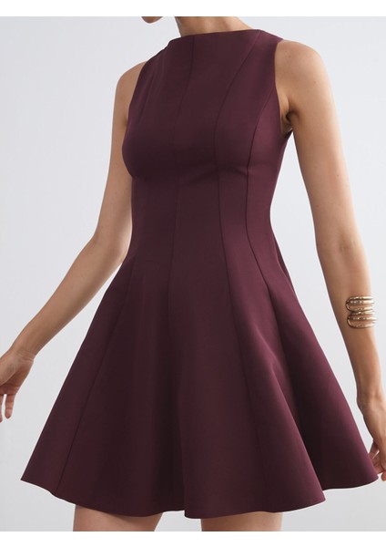 Yeni Sezon Bisiklet Yaka Peplum Mini Elbise modelleri