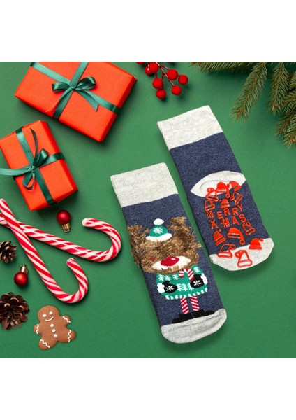- Yeni Yıl Çocuk Çorap Koleksiyonu – Kaydırmazlı | Hediye Paketli