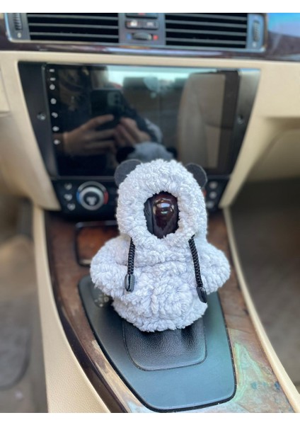 Vites Hoodie-Araç Vites Poları-Peluş Vites Poları-Açık Gri - Araç Vites Kıyafeti