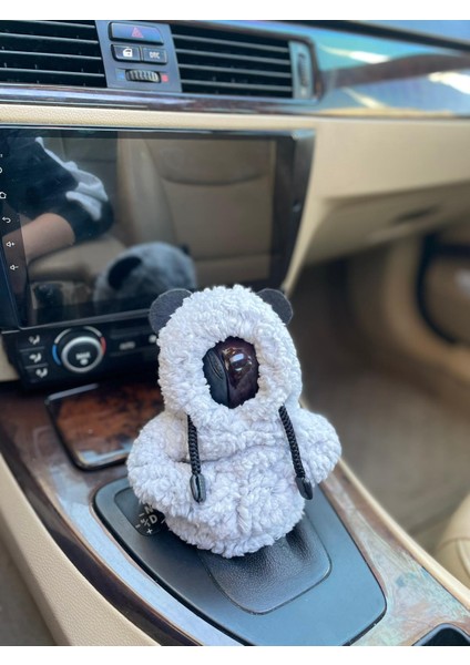 Vites Hoodie-Araç Vites Poları-Peluş Vites Poları-Açık Gri - Araç Vites Kıyafeti modelleri