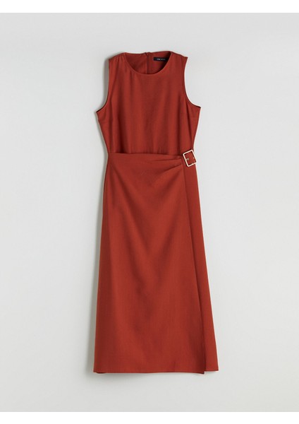 Yeni Sezon Bisiklet Yaka Kemerli Elbise indirimleri