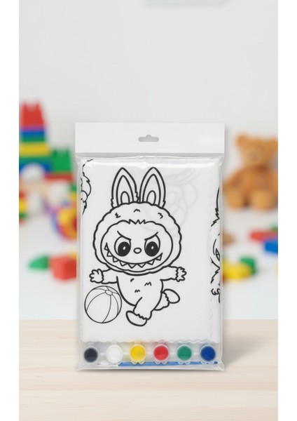 2 Adet Boyanabilir Beslenme Örtüsü – Yıkanabilir Keçe Kumaş – Toplamda 2x4 Karakter – 1 Boya & 1 Fırça Dahil 1