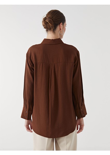 Yeni Sezon Dokulu Krinkle Kadın Gömlek Tunik fırsatları