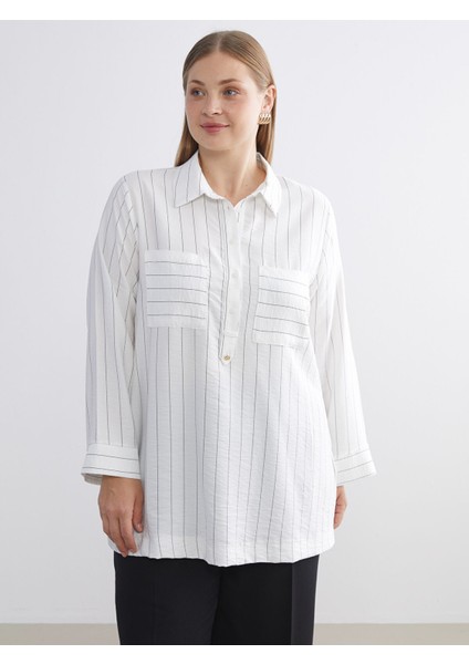 Yeni Sezon Çizgili Kadın Gömlek Tunik fiyatları