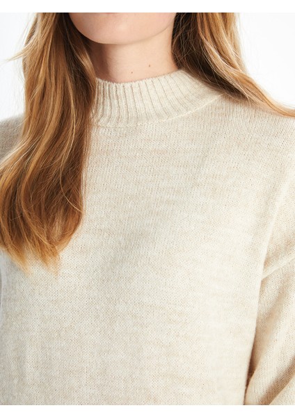 Yeni Sezon Yarım Balıkçı Yaka Kadın Triko Elbise modelleri