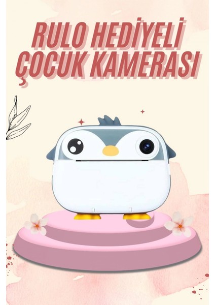 Dijital HD Video Kamera Çocuk Fotoğraf Makinesi Anlık Termal Rulo