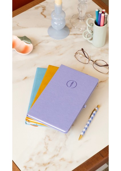 Isim Yazılabilir Çizgili Defter - Eflatun, Suni Deri Kaplamalı Defter, Tarihsiz Ajanda, Anı Defteri fırsatları