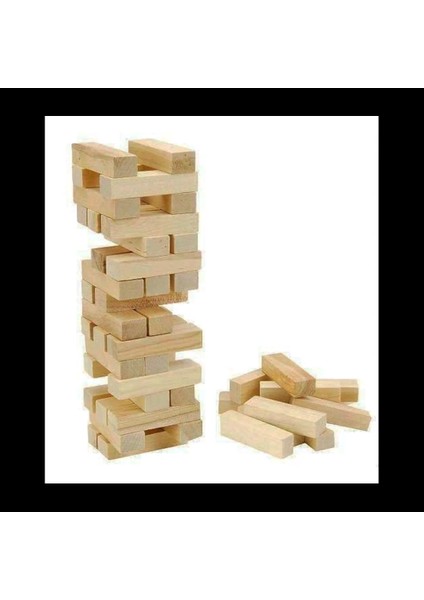 54 Parça Ahşap Denge Jenga Oyunu (5148)