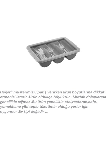 3 Kapaklı Bölmeli Kaşıklık, Gri ( Kapak Dahil 2li Set ) fiyatları