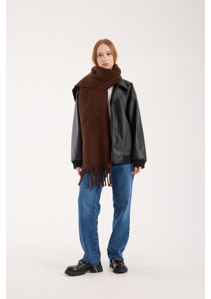 Unisex Puffy Düz Renk Şal Atkı fırsatları