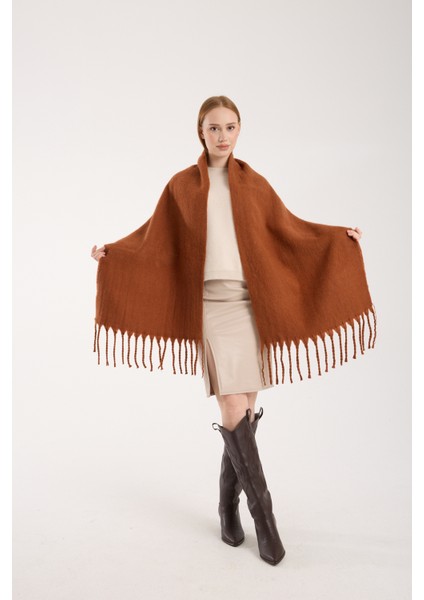 Unisex Puffy Düz Renk Şal Atkı modelleri