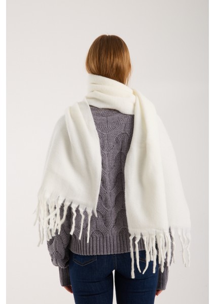 Unisex Puffy Düz Renk Şal Atkı modelleri