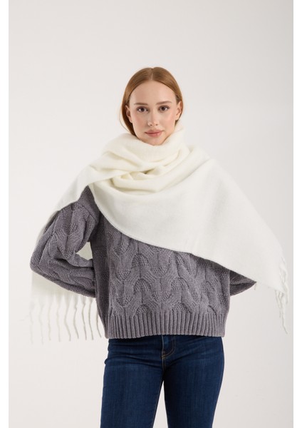 Unisex Puffy Düz Renk Şal Atkı fırsatları