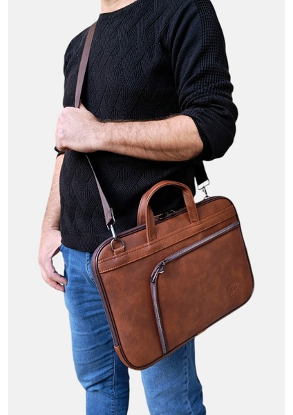 Suni Deri 15.6 Inç Slim Laptop Çantası LD618 fiyatları