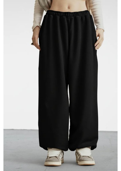 Kışlık Bol Kalıp Eşofman Altı Lastikli Paça Erkek / Kadın fiyatları