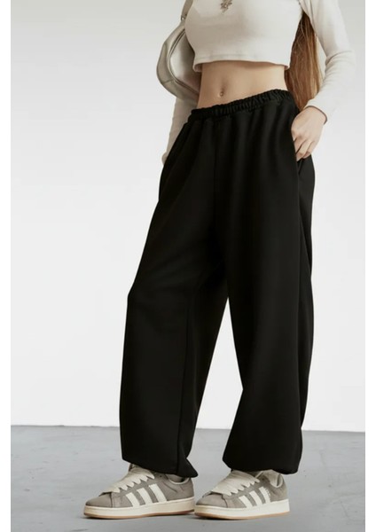 Kışlık Bol Kalıp Eşofman Altı Lastikli Paça Erkek / Kadın modelleri