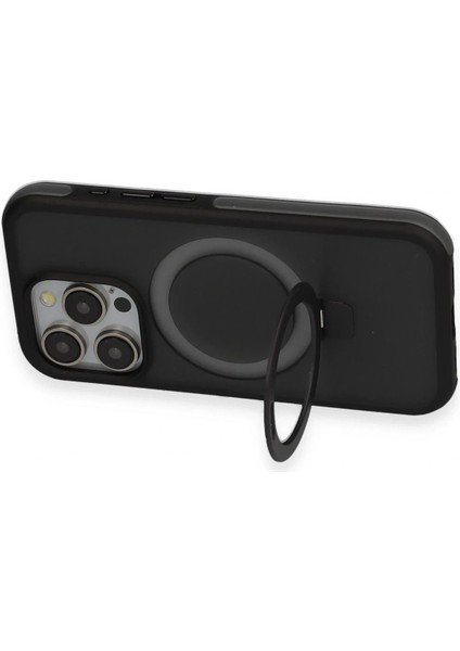 iPhone 15 Pro Max Zorda Airbag Magsafe Standlı Kapak - Titan Gri fiyatları