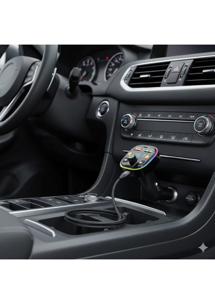 Rgb Işık Efektli, Bluetooth Destekli Araç Kiti ve Yüksek Akım Hızlı Şarj Cihazı Otoaksesuar Ürünü fırsatları