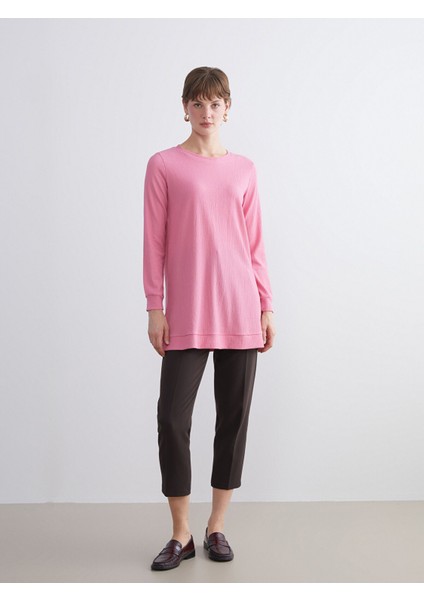 Yeni Sezon Bisiklet Yaka Dokulu Kadın Tunik fiyatları