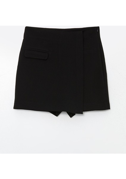 Yeni Sezon Kadın Beli Fermuarlı Düz Şort Etek indirimleri