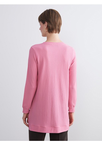 Yeni Sezon Bisiklet Yaka Dokulu Kadın Tunik fırsatları