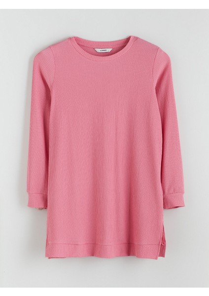 Yeni Sezon Bisiklet Yaka Dokulu Kadın Tunik indirimleri