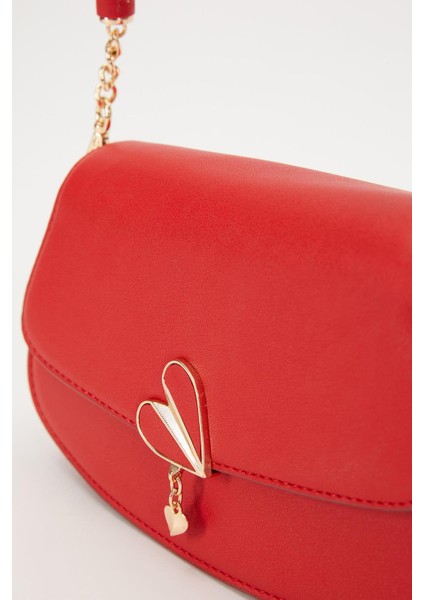 Kırmızı Kalp Aksesuarlı Omuz ÇANTASI-930168 fırsatları