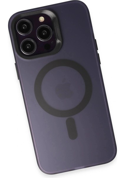 iPhone 14 Pro Max Kılıf Mateks Magsafe Kapak - Derin Mor fırsatları