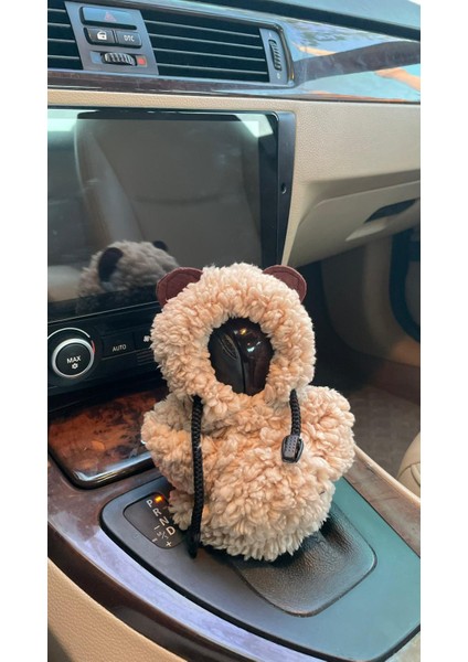 Vites Hoodie-Araç Vites Poları-Peluş Vites Poları-Açık Kahve/sütlü Kahve - Araç Vites Kıyafeti