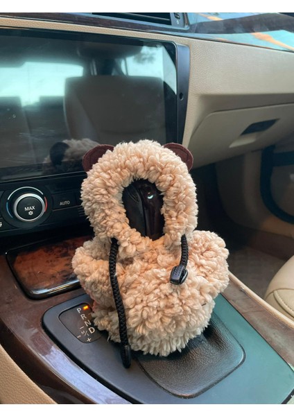 Vites Hoodie-Araç Vites Poları-Peluş Vites Poları-Açık Kahve/sütlü Kahve - Araç Vites Kıyafeti modelleri