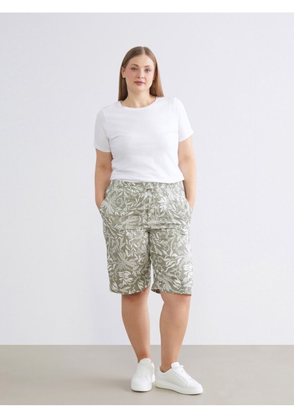 Yeni Sezon Beli Lastikli Çiçekli Kadın Şort fiyatları