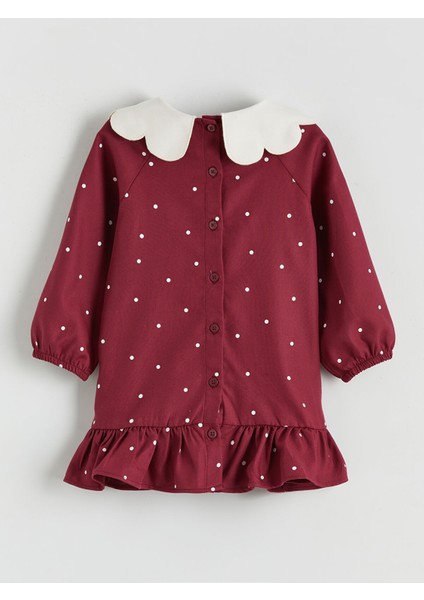 Yeni Sezon Bebe Yaka Çiçekli Kız Çocuk Elbise fiyatları