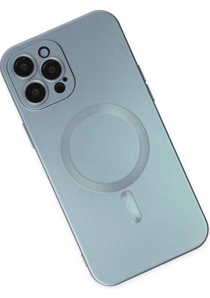 iPhone 12 Pro Max Kılıf Moshi Lens Magneticsafe Silikon - Sierra Blue modelleri