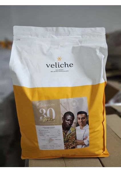 Veliche Belçika Beyaz Pul Çikolata %30 *10KG
