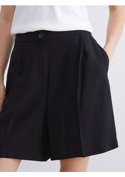 Yeni Sezon Beli Lastikli Kadın Pileli Şort modelleri