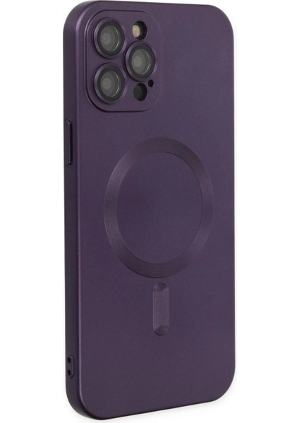 iPhone 12 Pro Max Kılıf Moshi Lens Magneticsafe Silikon - Mor fiyatları