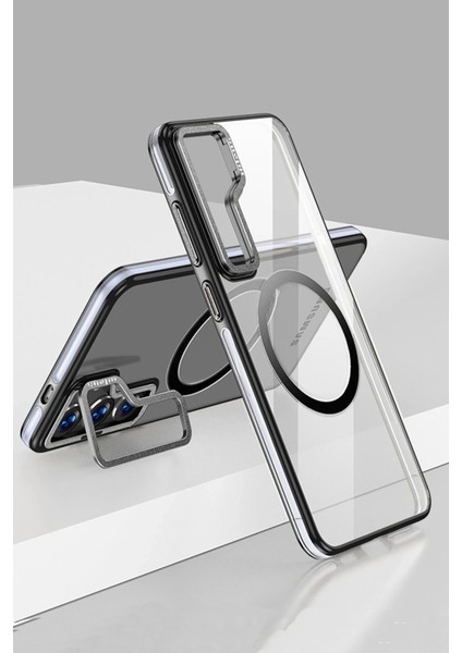 Samsung Galaxy S24 Crystal Magsafe Kapak - Siyah