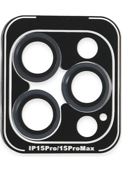 iPhone 15 Pro Max Pvd Metal Kamera Lens - Lacivert