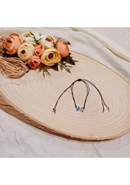 Lacivert Kelebek Bileklik modelleri