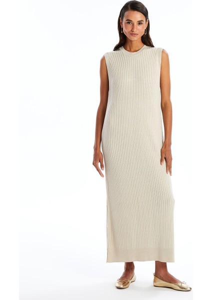 Yeni Sezon Kadın Bisiklet Yaka Düz Triko Elbise fiyatları