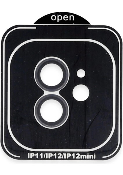 iPhone 11 Pvd Metal Kamera Lens - Siyah