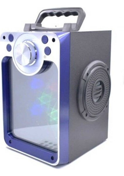 822S Ledli Kumandalı Bluetooth Hoparlör Usb-Tf-Fm Radyo Siyah