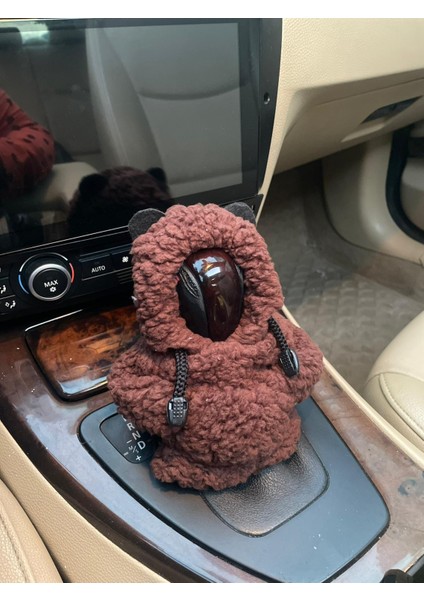 Vites Hoodie-Araç Vites Poları-Peluş Vites Poları-Açık Kahve - Araç Vites Kıyafeti