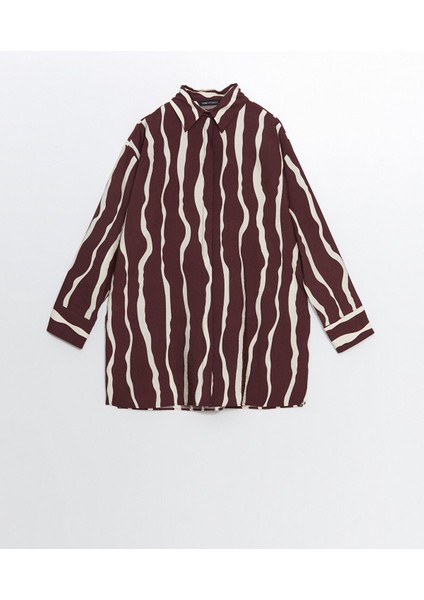 Yeni Sezon Desenli Oversize Kadın Gömlek Tunik indirimleri