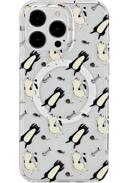 iPhone 15 Pro Max Tanya Magsafe Kapak - Desen 4