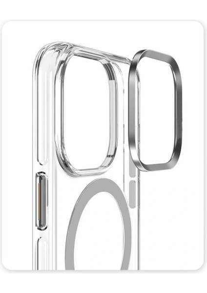 iPhone 15 Pro Kılıf Crystal Magsafe Kapak - Şeffaf modelleri