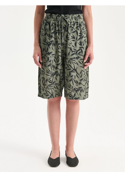 Yeni Sezon Beli Lastikli Çiçekli Kadın Şort fiyatları