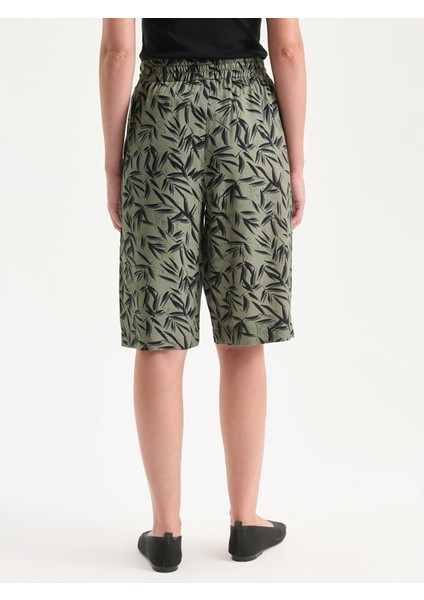 Yeni Sezon Beli Lastikli Çiçekli Kadın Şort fırsatları