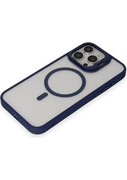 iPhone 15 Pro Max Kılıf Roblox Lens Magsafe Standlı Kapak - Lacivert fırsatları