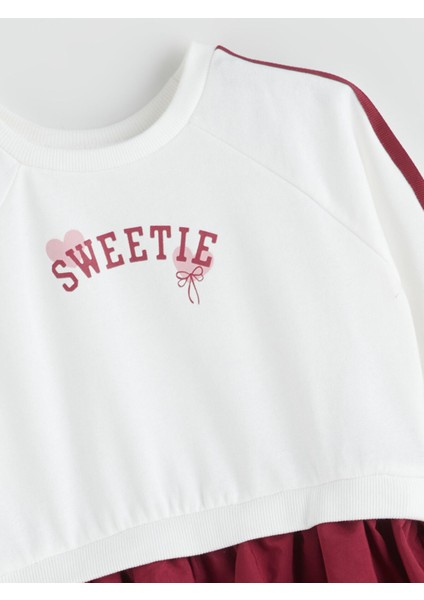 Yeni Sezon Kız Çocuk Fiyonklu Sweat Balon Elbise fiyatları